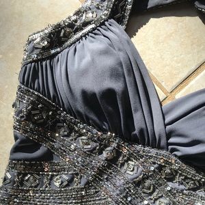 Sparkly Grey Prom Dress